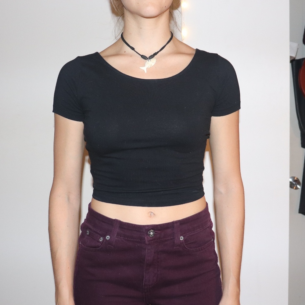 Black Crop Top